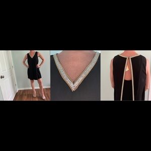 Ark & Co black dress with rhinestones